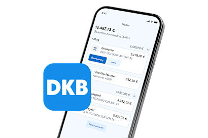 Smartphone mit DKB-App
